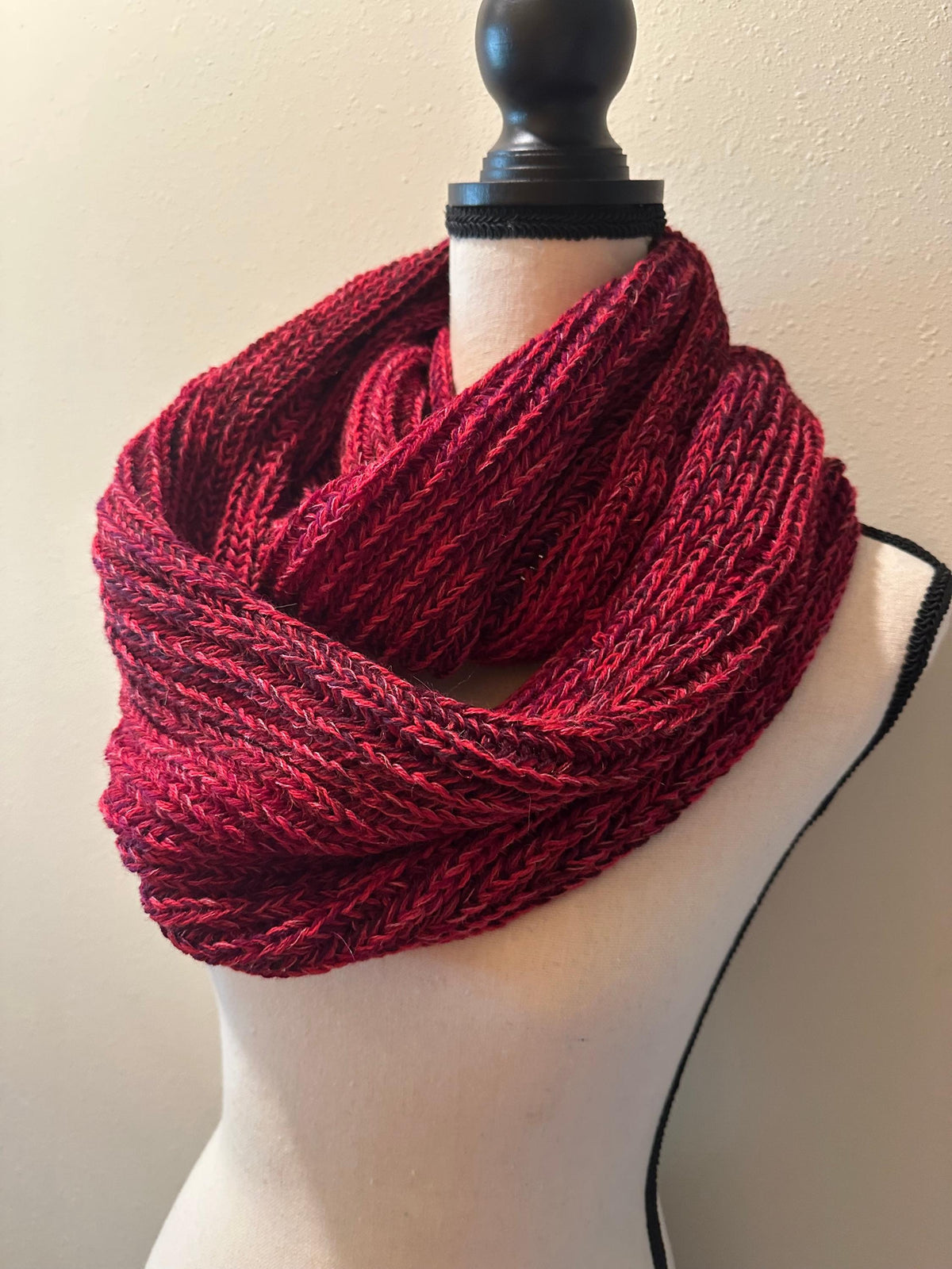 Wool Infinity Scarf Handmade, Cozy Loop Winter Accessory for Outdoor Styling, Gift for Women