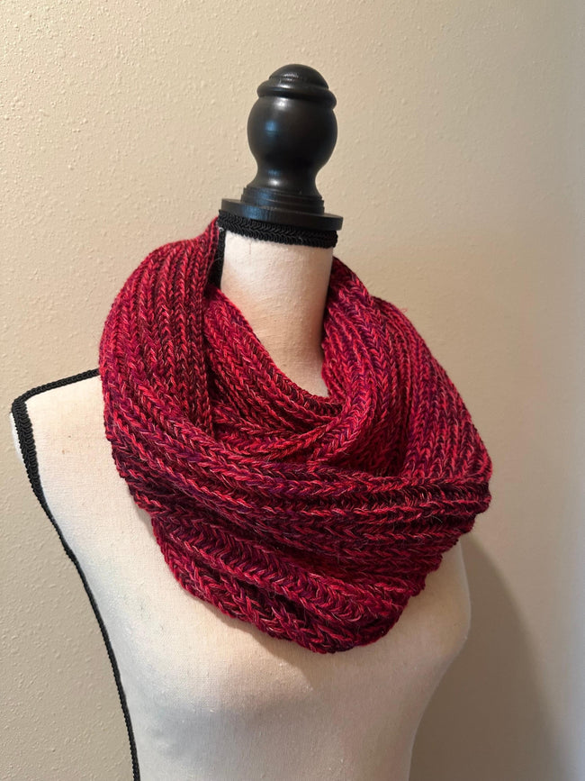 Wool Infinity Scarf Handmade, Cozy Loop Winter Accessory for Outdoor Styling, Gift for Women Main Image
