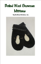 Boiled Wool Mitten Knitting Pattern, Warm and Comfy Design, Ideal Handmade Present for Kids and Adults