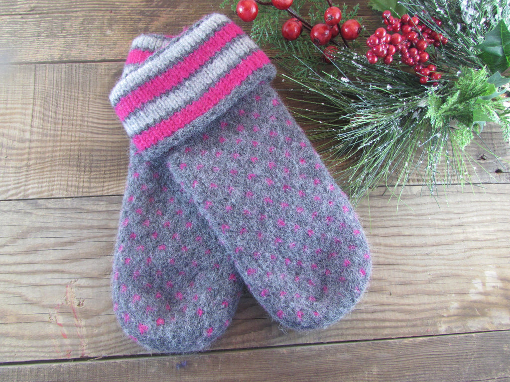 Newly Updated Felted Wool Mitten Pattern for Machine Knitting-Easy Knitting Pattern Digital PDF, 3 Styles