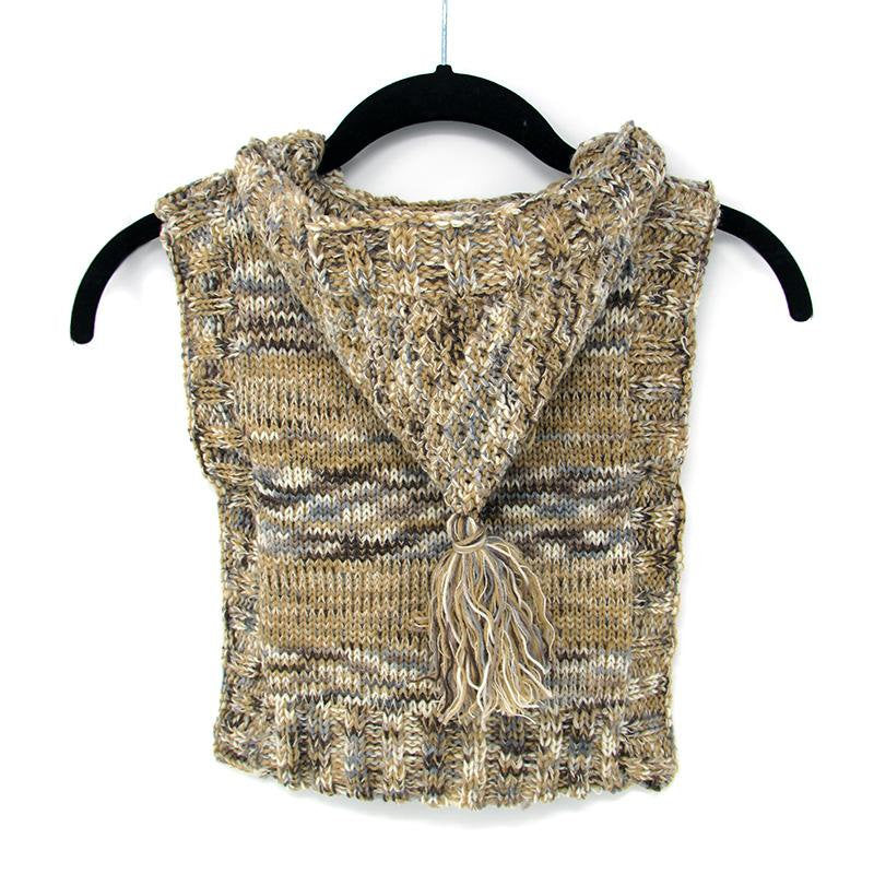 Child's Easy Knit Poncho, Instructions for 4 Sizes, PDF
