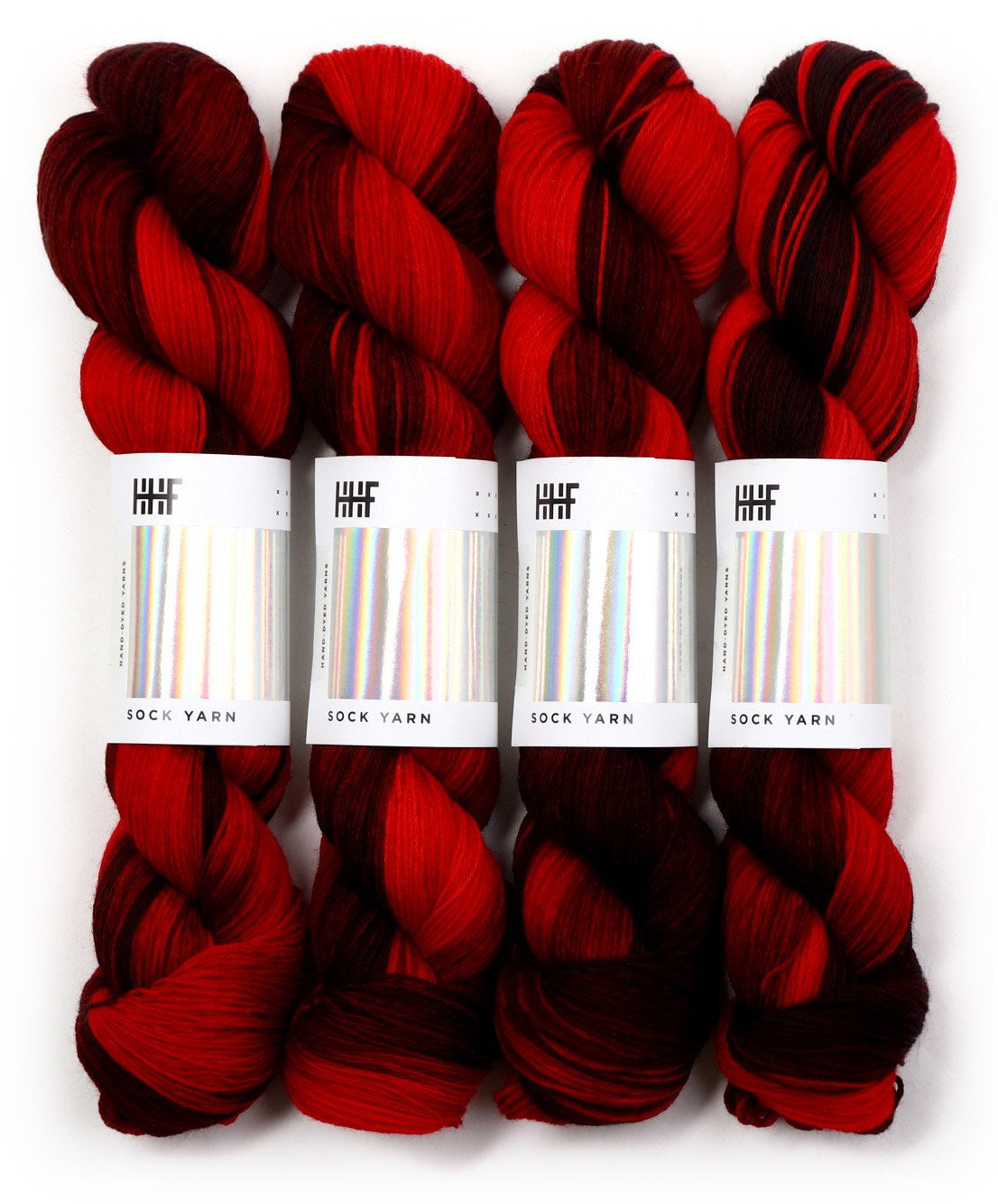 Hard-Wearing Sock Yarn, Wool and Nylon, Superwash Color-Sour Cherry