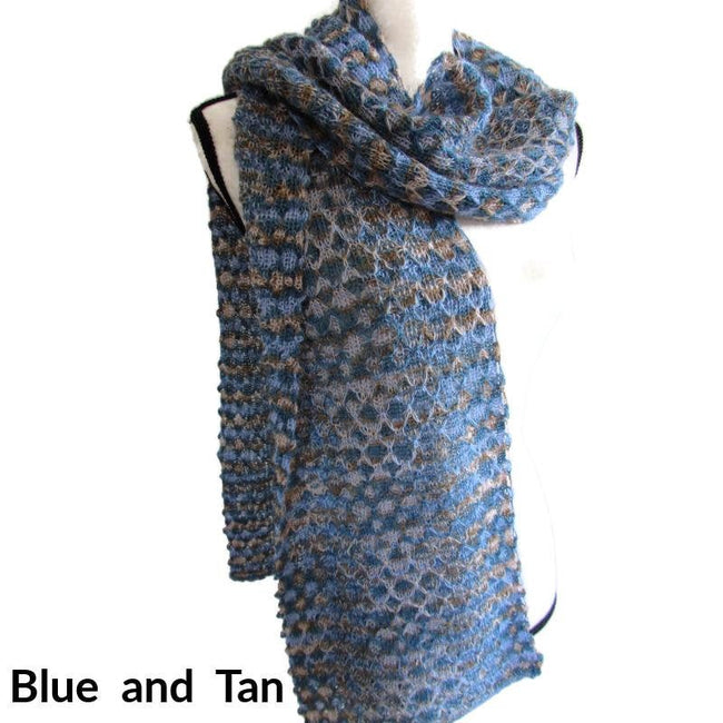 Light Lacy Alpaca Scarf, 3 Different Colors, Wool Alpaca Scarf, Dress Scarf Hover Image