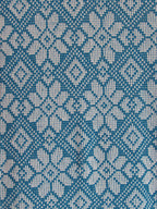 Flower Diamond Knit Afghan or Lap Blanket, Large Size-50" x 80", Free Shipping