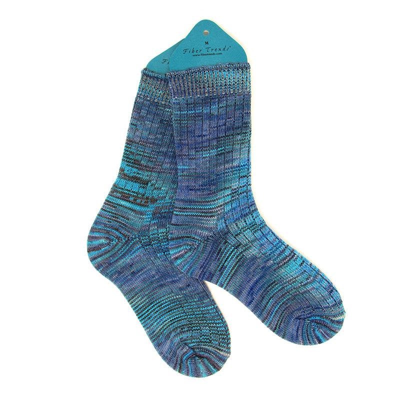 AS2018-8 Handpainted Blue Alpaca Socks//Women's Alpaca Socks