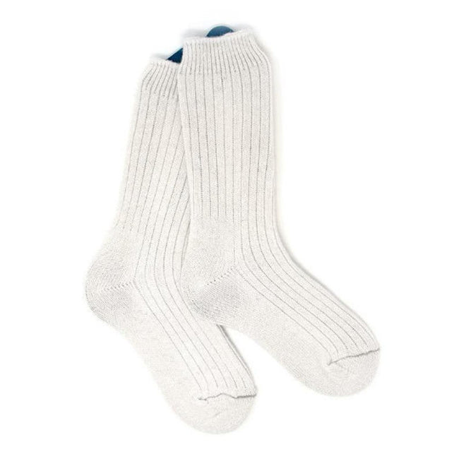 Wool/Angora Socks, Cream Hover Image
