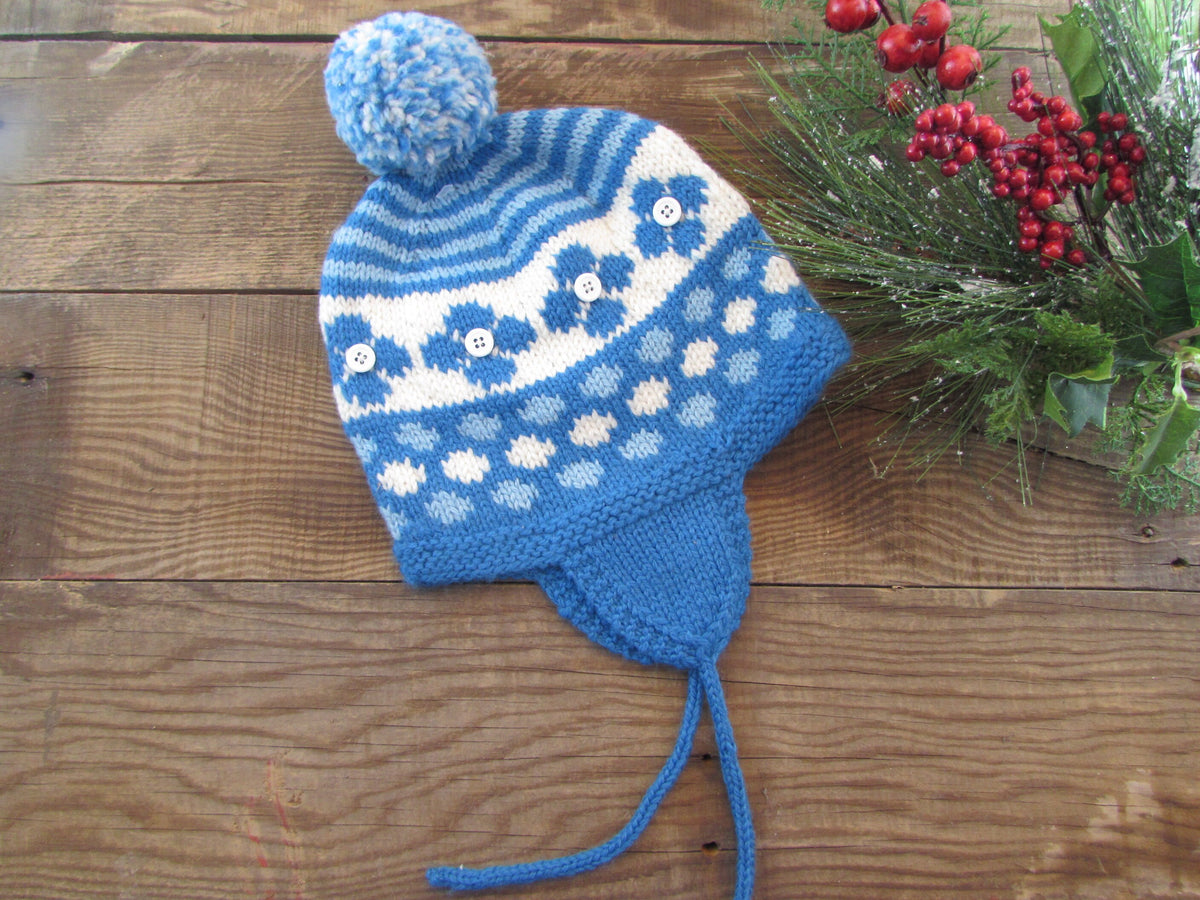 Ear Flap Childs Beanie Knitting Pattern Child's Earflap Hat