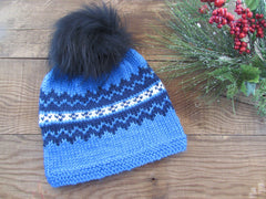 EKP2019-1 Child's Winter Hat Easy Knitting Pattern, 5 Sizes, Pdf Download, Handknit Hat Pattern