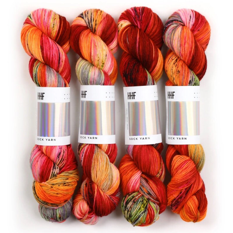 Phoenix Color Hard-Wearing Sock Yarn, Wool and Nylon, Superwash