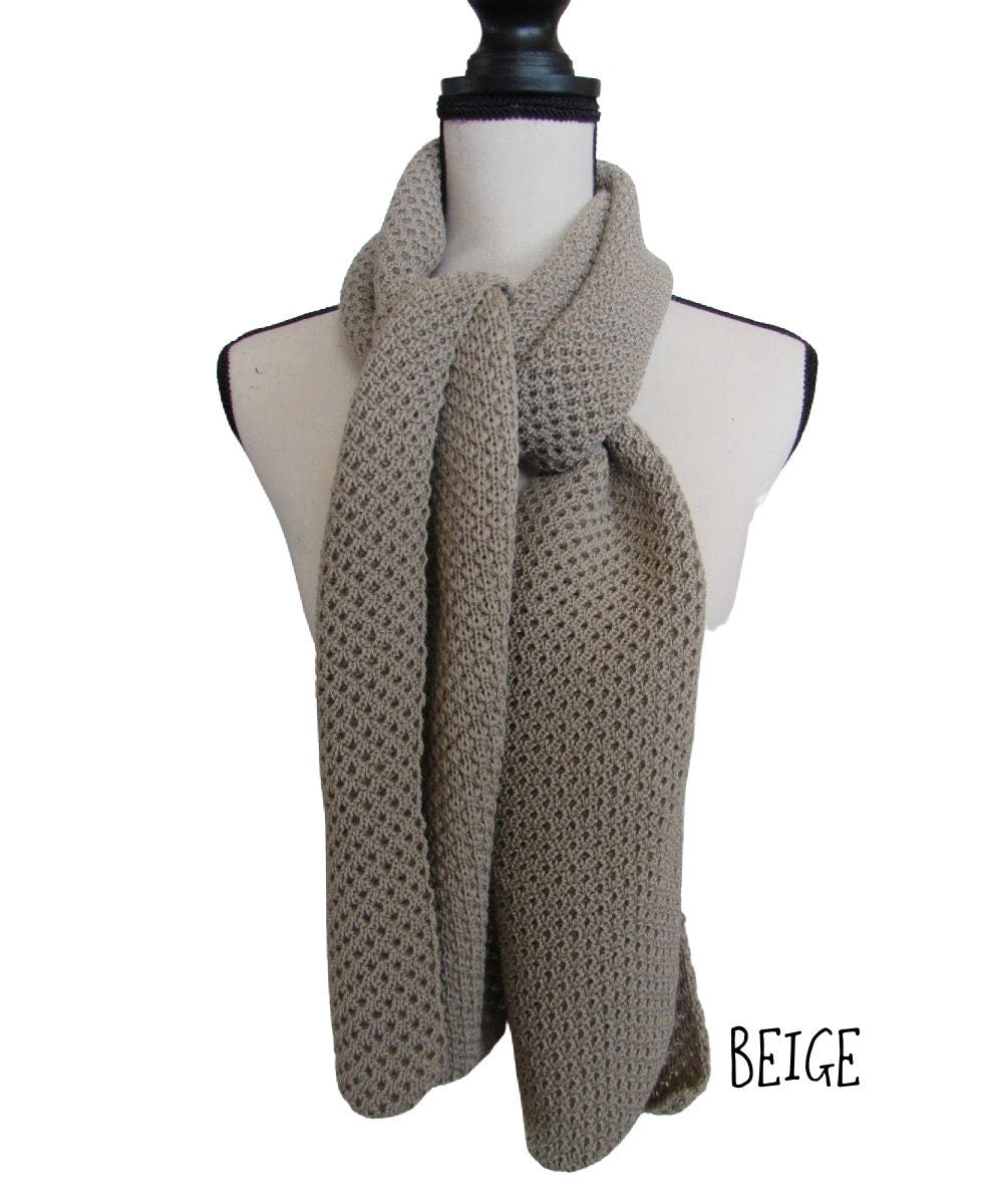 Alpaca and Merino Wool Scarf, Hand Knit Scarf, Alpaca Scarf, Hand Knit Scarf,  Handmade Scarf, Knit Scarf, Lightweight Scarf, Handmade Wool