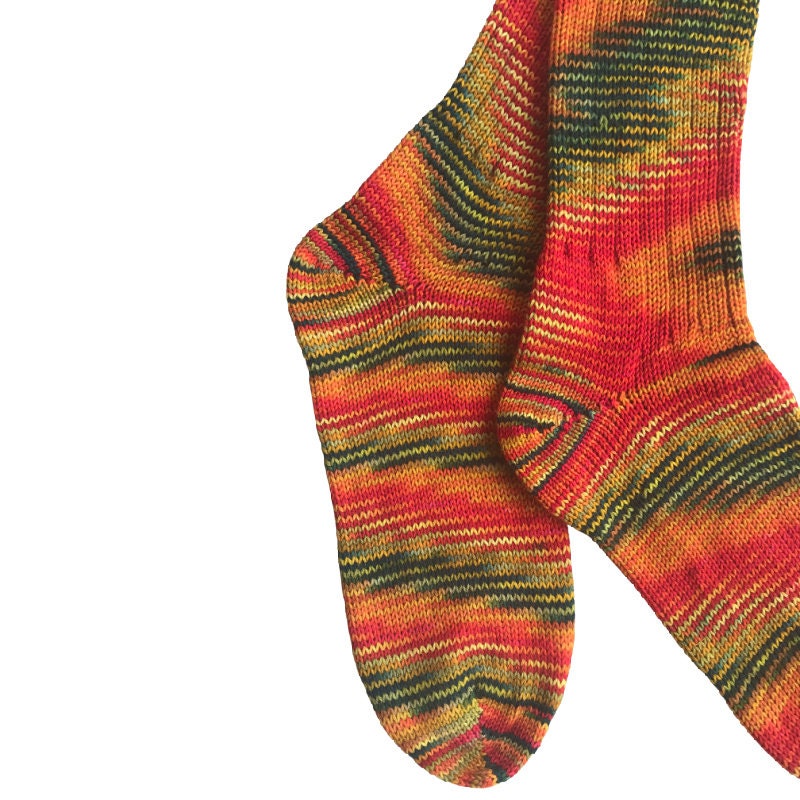 Unique Hand Dyed Wool Socks, Hand Knit Socks , Soft Socks for Women, One of a Kind Gift, Cozy Wool Socks Men, Wool Socks Women, Handknit