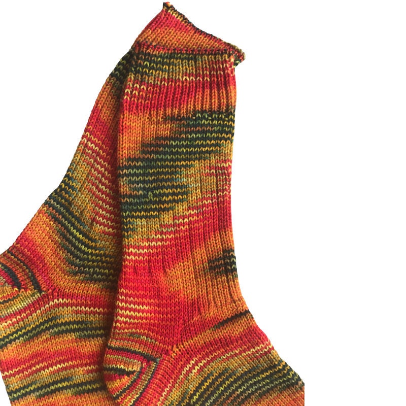 Unique Hand Dyed Wool Socks, Hand Knit Socks , Soft Socks for Women, One of a Kind Gift, Cozy Wool Socks Men, Wool Socks Women, Handknit