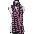 Handmade Knit Scarf, Fishy Fun, Wool and Alpaca Scarf, Hand Knit Scarf, Women Winter Scarf, Handknit Scarf,  Knit Wool Scarf, Handmade Scarf