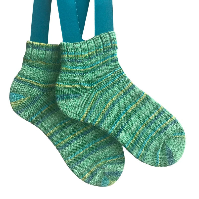 CW2022-4 Shortie Summer Hand Made Cotton/Wool Socks, Sandal Socks