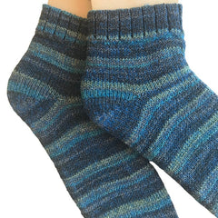 CW2022-7 Shortie Summer Hand Made Cotton/Wool Socks, Sandal Socks