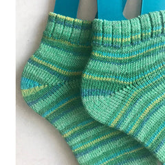 CW2022-4 Shortie Summer Hand Made Cotton/Wool Socks, Sandal Socks