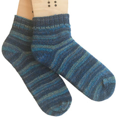 CW2022-7 Shortie Summer Hand Made Cotton/Wool Socks, Sandal Socks