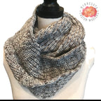 Handknit Chunky Infinity Scarf, Knitted Scarf, Cowl Scarf, Oversized Scarf, Loop Scarf, London Infinity Scarf, Womens Wool Scarf, Winter