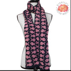 Handmade Knit Scarf, Fishy Fun, Wool and Alpaca Scarf, Hand Knit Scarf, Women Winter Scarf, Handknit Scarf,  Knit Wool Scarf, Handmade Scarf