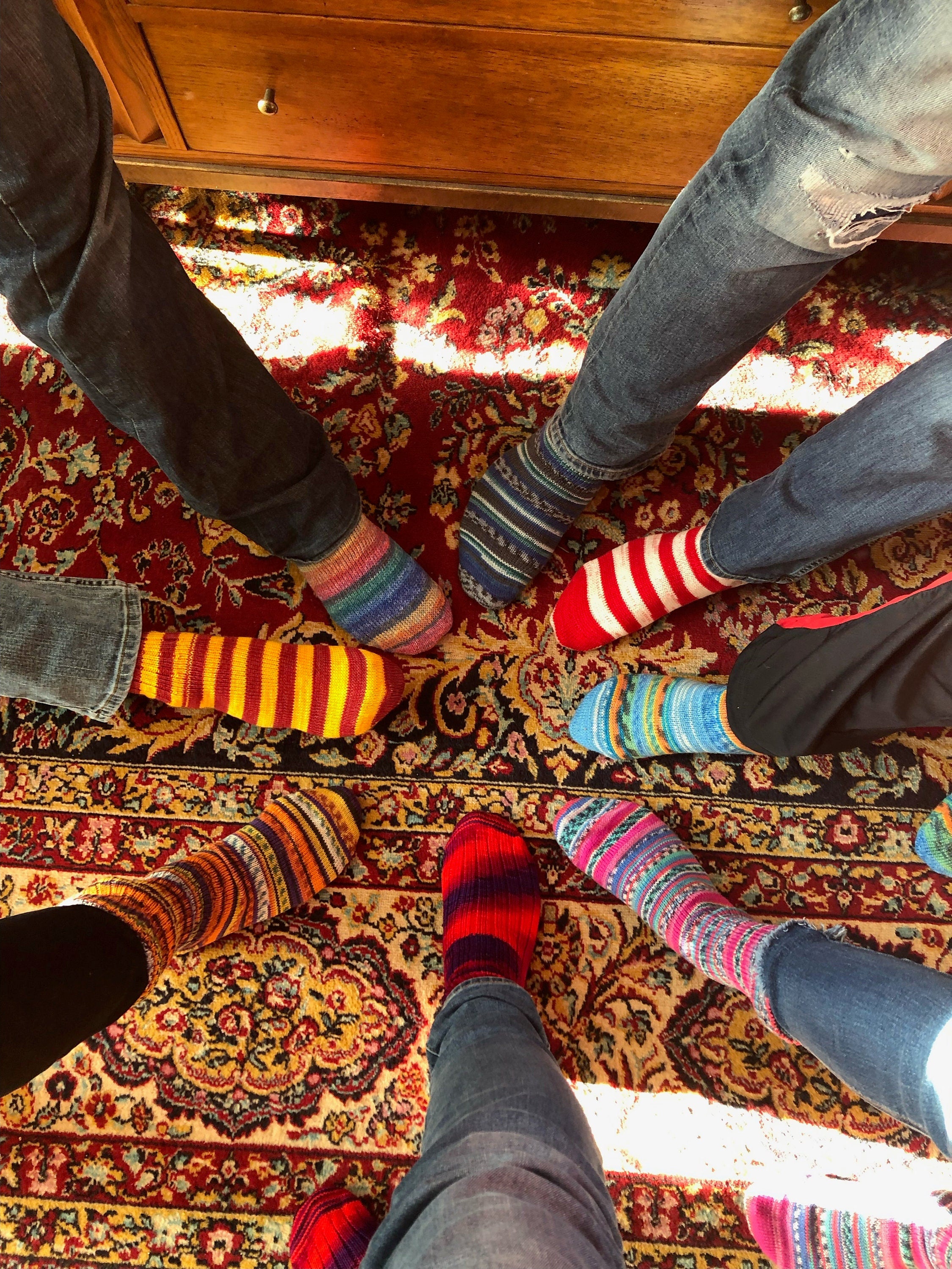 Colorful Scrappy Wool Socks, One of A Kind Sock, Womens Wool Socks, Gift Socks Women, FrankenSock, Thick Wool Socks, Winter Socks, Handknit