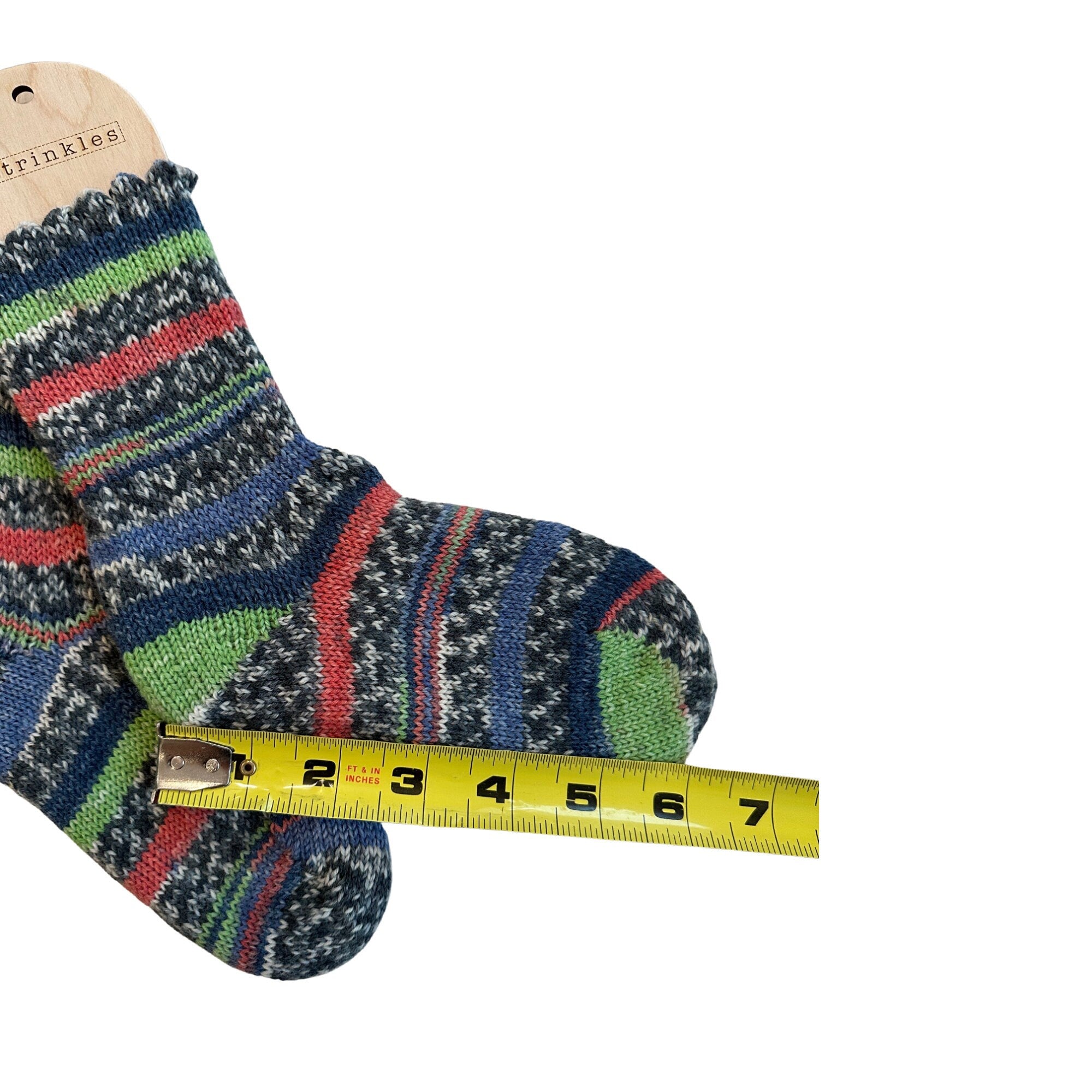 HandMade Children's Wool Socks, Colorful and Cozy