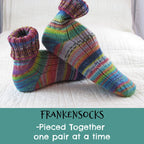 HandMade Children's Wool Socks, Colorful and Cozy, FrankenSocks