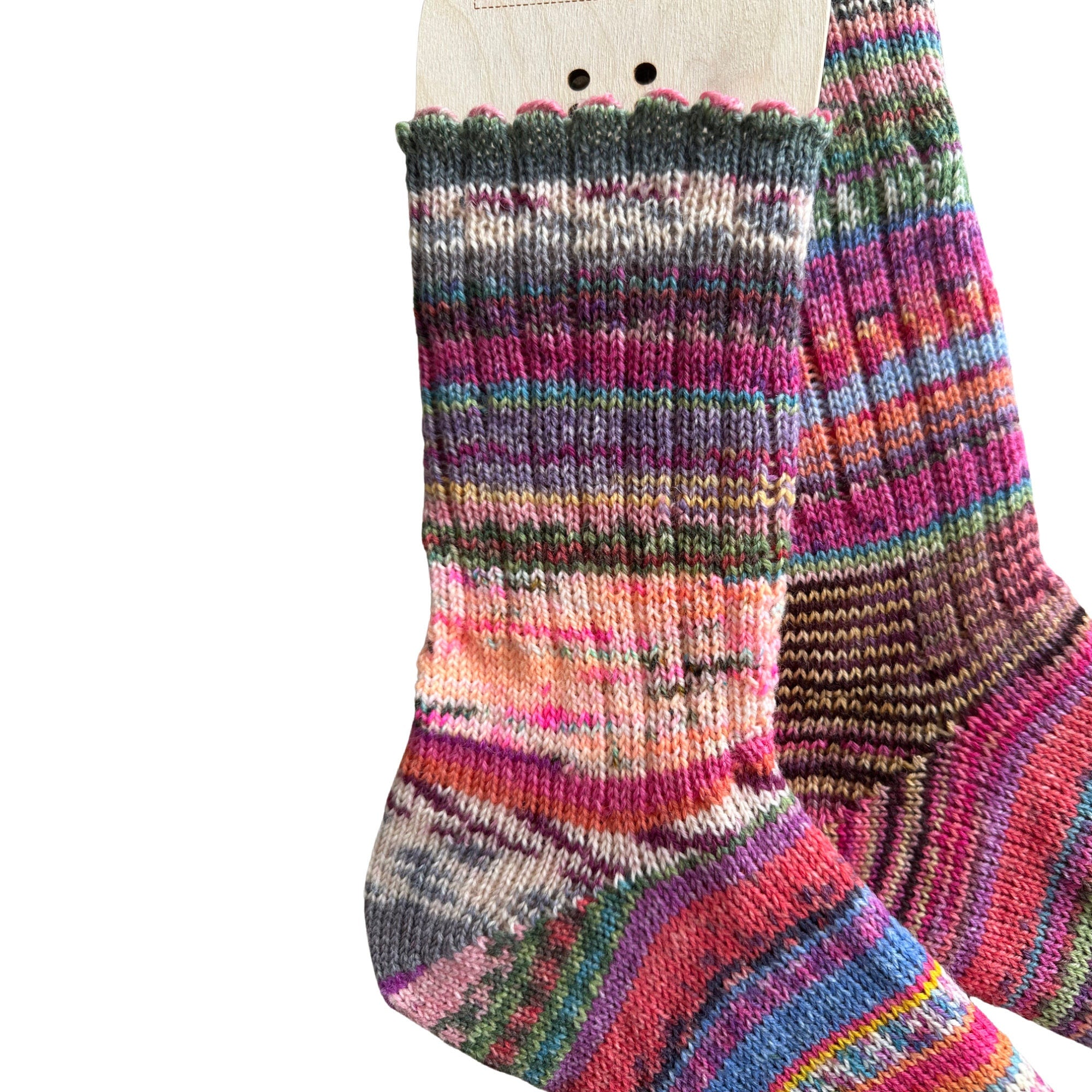 Colorful Scrappy Merino Wool Socks, HandMade Women's Wool Socks, Unique Colored Socks, Winter Wool Socks, Colorful Wool Socks, Unique