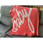 Baby Shower Gift, Baby Blanket, Warm Cozy Afghan, Knit Throw Blanket, Fireplace Throw, Hand Knit Afghan, Knit Blanket, Chunky Knit Blanket