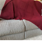 Warm and Cozy Afghan, Knit Throw Blanket, Fireplace Throw, Hand Knit Afghan, Knit Blanket, Chunky Knit Blanket