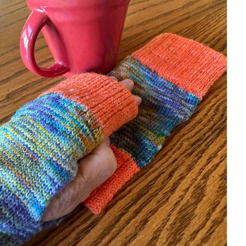 Womens Knit Fingerless Mittens, Handmade Fingerless Gloves Women, Fingerless Wrister, Arm Warmers, Knit Fingerless Glove, Wrist Warmers