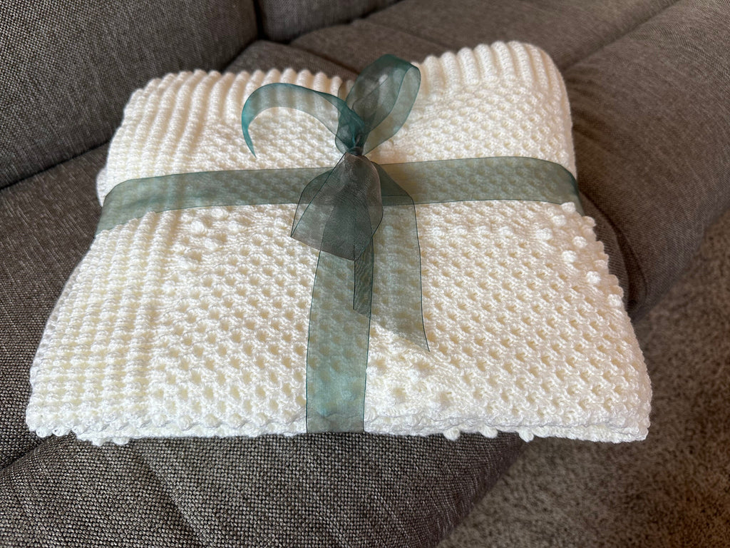 Knit Afghan Handmade, Baby Shower Gift, Handmade Blanket, Throw Blanket, Nursery Accent Wall, Blanket, Chunky Knit Blanket, Swaddle Blanket