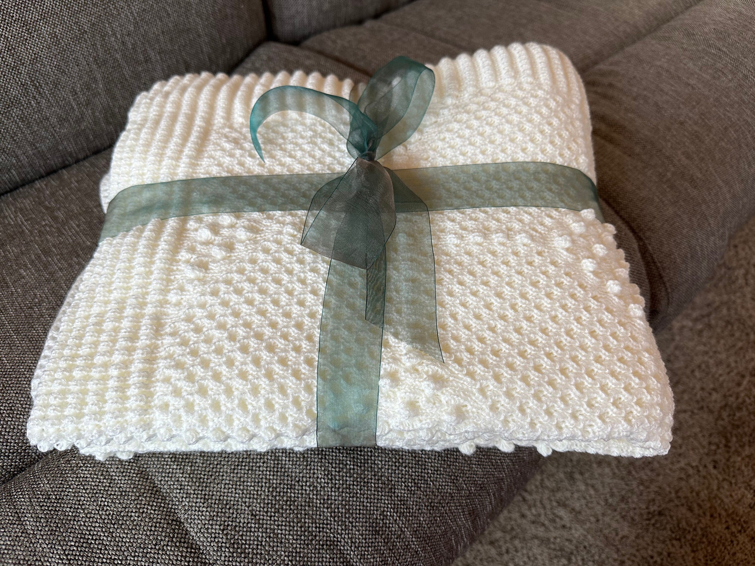 Knit Afghan Handmade, Baby Shower Gift, Handmade Blanket, Throw Blanket, Nursery Accent Wall, Blanket, Chunky Knit Blanket, Swaddle Blanket