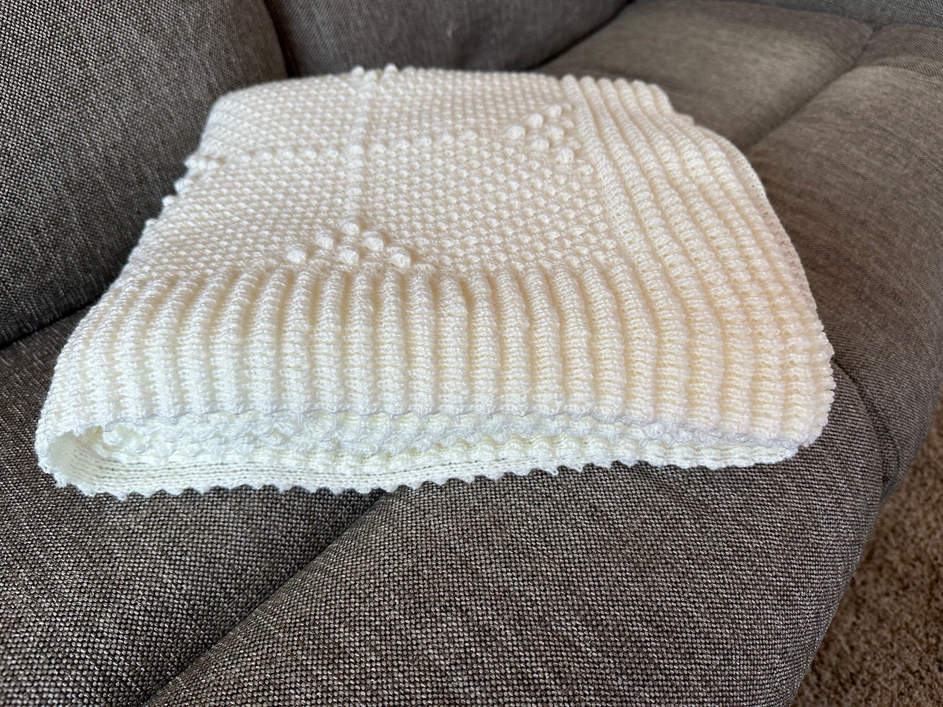 Knit Afghan Handmade, Baby Shower Gift, Handmade Blanket, Throw Blanket, Nursery Accent Wall, Blanket, Chunky Knit Blanket, Swaddle Blanket